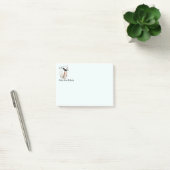 Aangepaste naam Fun Rode-Vleugelige Zwarte Vogel N Post-it® Notes (Kantoor)