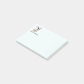 Aangepaste naam Fun Rode-Vleugelige Zwarte Vogel N Post-it® Notes (Schuin)