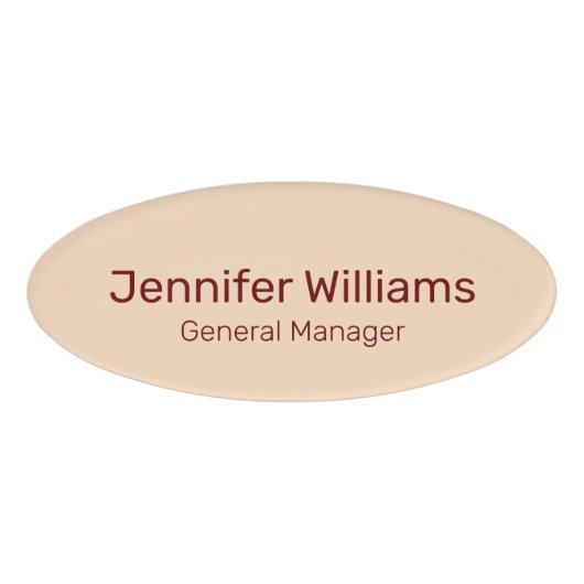 Aangepaste naam Functietitel Medewerker Naambadge (Voorkant)