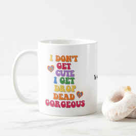 Aangepaste naam Funny Colorful LGBTQ Pride Coffee Koffiemok