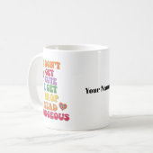 Aangepaste naam Funny Colorful LGBTQ Pride Coffee  Koffiemok (Voorkant links)