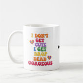 Aangepaste naam Funny Colorful LGBTQ Pride Coffee  Koffiemok (Links)