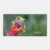 Aangepaste naam Funny Frog Bureaumat (Voorkant)