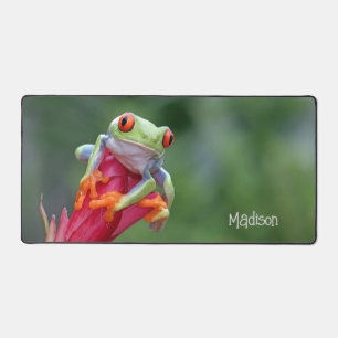 Aangepaste naam Funny Frog Bureaumat