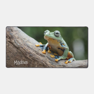 Aangepaste naam Funny Frog Bureaumat