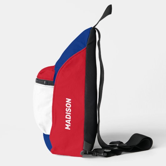 Aangepaste naam Funny Liechtenstein Sling Bag (Rechts)
