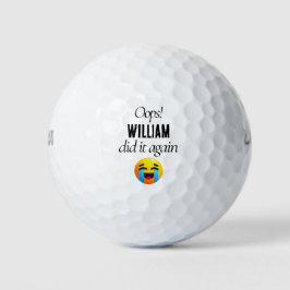 Aangepaste naam Funny Lost Golf Balls Golfballen
