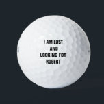 Aangepaste naam Funny Lost Golfballen<br><div class="desc">Aangepaste naam Funny Lost Golf Balls. Kies het merk en de verpakkingsgrootte van het optiesmenu.</div>