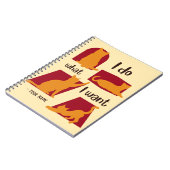 Aangepaste naam Funny Lovely Cat Lover Notitieboek (Linkerzijde)