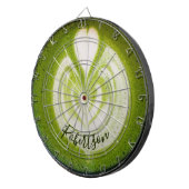 Aangepaste naam Funny Matcha Latte Liefhebber Groe Dartbord (Voorkant Rechts)