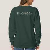 Aangepaste naam Funny Matcha Latte Lover Gezegde E Trui (Achterkant)