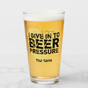 Aangepaste naam Funny Modern Pint Beer Glas