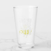 Aangepaste naam Funny Modern Pint Beer Glass Glas (Achterkant)