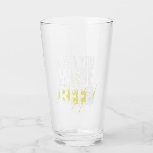 Aangepaste naam Funny Modern Pint Beer Glass Glas (Achterkant)