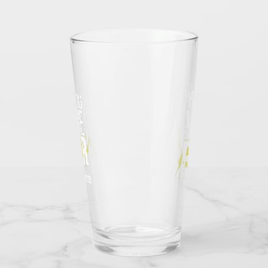 Aangepaste naam Funny Modern Pint Beer Glass Glas (Links)