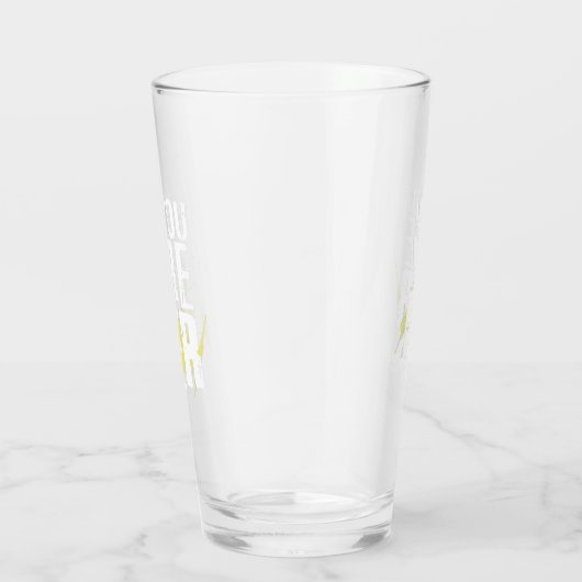 Aangepaste naam Funny Modern Pint Beer Glass Glas (Rechts)
