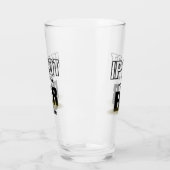 Aangepaste naam Funny Modern Pint Beer Glass Glas (Links)
