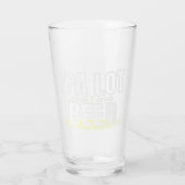 Aangepaste naam Funny Modern Pint Beer Glass Glas (Achterkant)