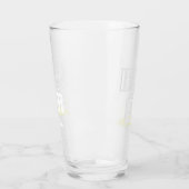 Aangepaste naam Funny Modern Pint Beer Glass Glas (Links)