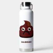 Aangepaste naam Funny POOP Waterfles (Achterkant)