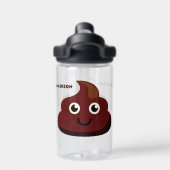 Aangepaste naam Funny POOP Waterfles (Achterkant)