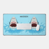 Aangepaste naam Funny Sharks Bureaumat (Keyboard & Muis)
