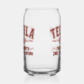 Aangepaste naam Funny TEQUILA Glass Blikvorm Glas (Rechts)
