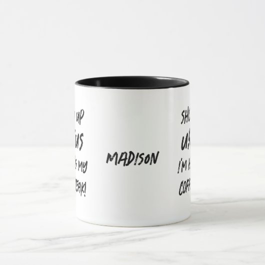 Aangepaste naam Funny Uranus mokken (Midden)