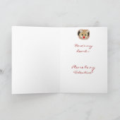 Aangepaste naam Funny Valentijn Mouse Feestdagen Kaart (Binnen)