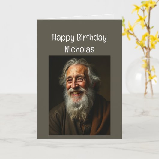 Aangepaste Naam Funny Verjaardag Life Humor Kaart (Gele Bloem)