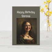 Aangepaste Naam Funny Verjaardag Nieuwe BH Nodig Kaart (Gele Bloem)