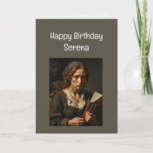 Aangepaste naam Funny Verjaardag voor drukke gestr Kaart (Voorkant)