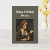 Aangepaste naam Funny Verjaardag voor drukke gestr Kaart (Gele Bloem)