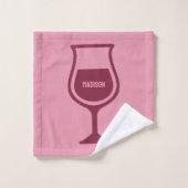 Aangepaste naam Funny Wine Quote Bad Handdoek (Wasdoekje)