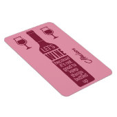 Aangepaste naam Funny Wine Quote Magneet (Rechterzijde)