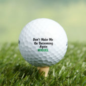 Aangepaste naam ga weer zwemmen Grappig Verloren  Golfballen (Insitu Shirt)