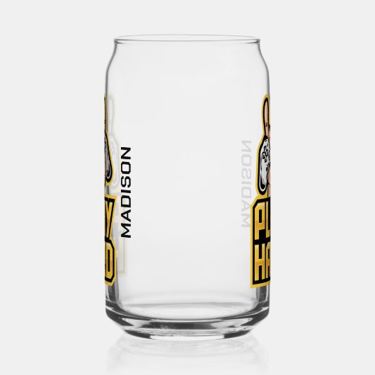 Aangepaste naam Gamer Blikvorm Glas (Links)