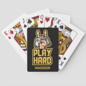 Aangepaste naam Gamer Pokerkaarten (Achterkant)