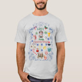 aangepaste naam Gamer Randy's Christmas T-shirt (Voorkant)