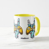 Aangepaste naam Gamer Zombie Mok (Voorkant rechts)