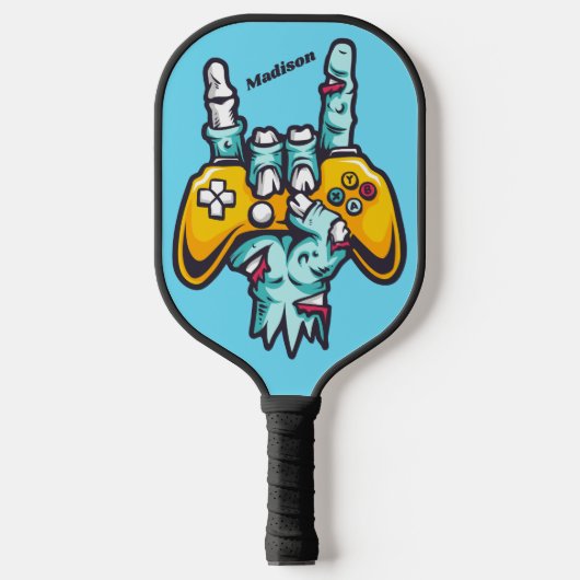 Aangepaste naam Gamer Zombie Pickleball Paddle (Voorkant)