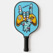 Aangepaste naam Gamer Zombie Pickleball Paddle (Achterkant)