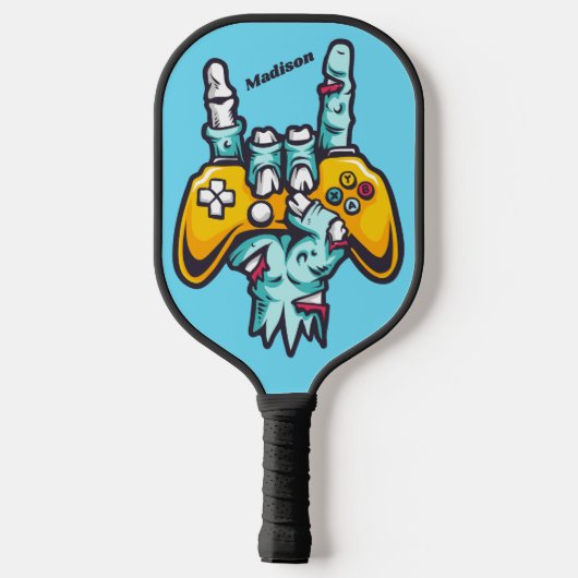Aangepaste naam Gamer Zombie Pickleball Paddle (Achterkant)