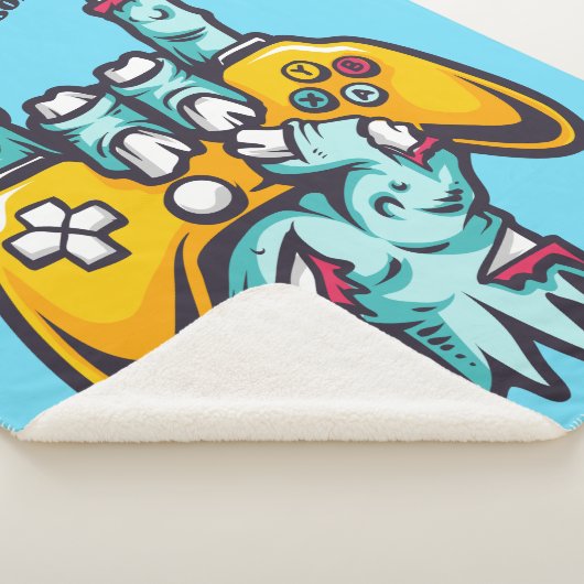 Aangepaste naam Gamer Zombie Sherpa Deken (3/4)