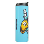 Aangepaste naam Gamer Zombie Thermosbeker (Gedraaid links)