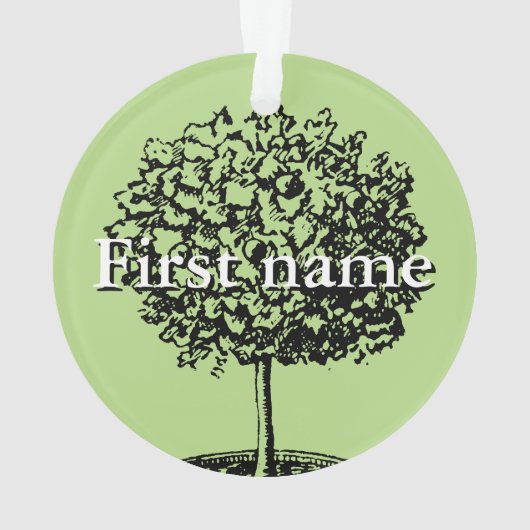 Aangepaste naam Gardeners Family Reunion ornament (achterkant)