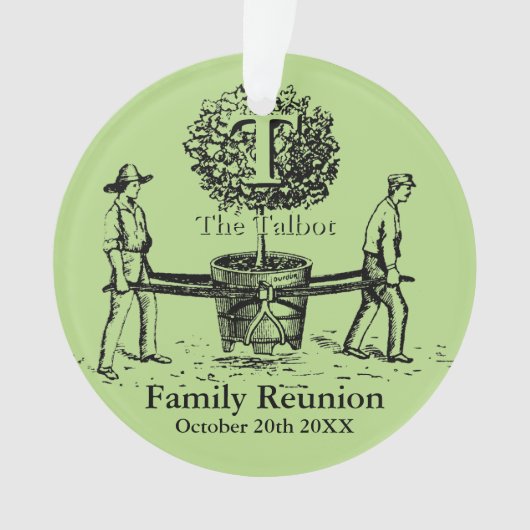 Aangepaste naam Gardeners Family Reunion ornament (voorkant)