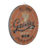 Aangepaste naam Gasoline Motors Retro Mechanic Gar Dartbord (Voorkant Links)
