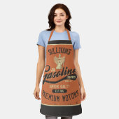 Aangepaste naam Gasoline Motors Retro Mechanic Gar Schort (Gedragen)