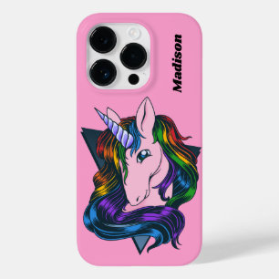 Aangepaste naam Gay Unicorn Case-Mate iPhone 14 Pro Hoesje